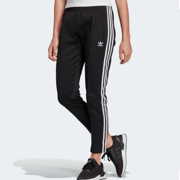 adidas three stripe track pants